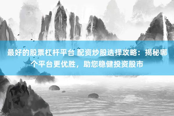 最好的股票杠杆平台 配资炒股选择攻略：揭秘哪个平台更优胜，助您稳健投资股市